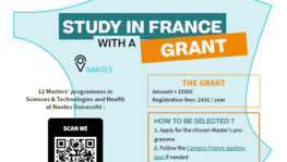 Nantes Université - Grants available for Masters in English